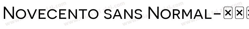 Novecento sans Normal字体转换